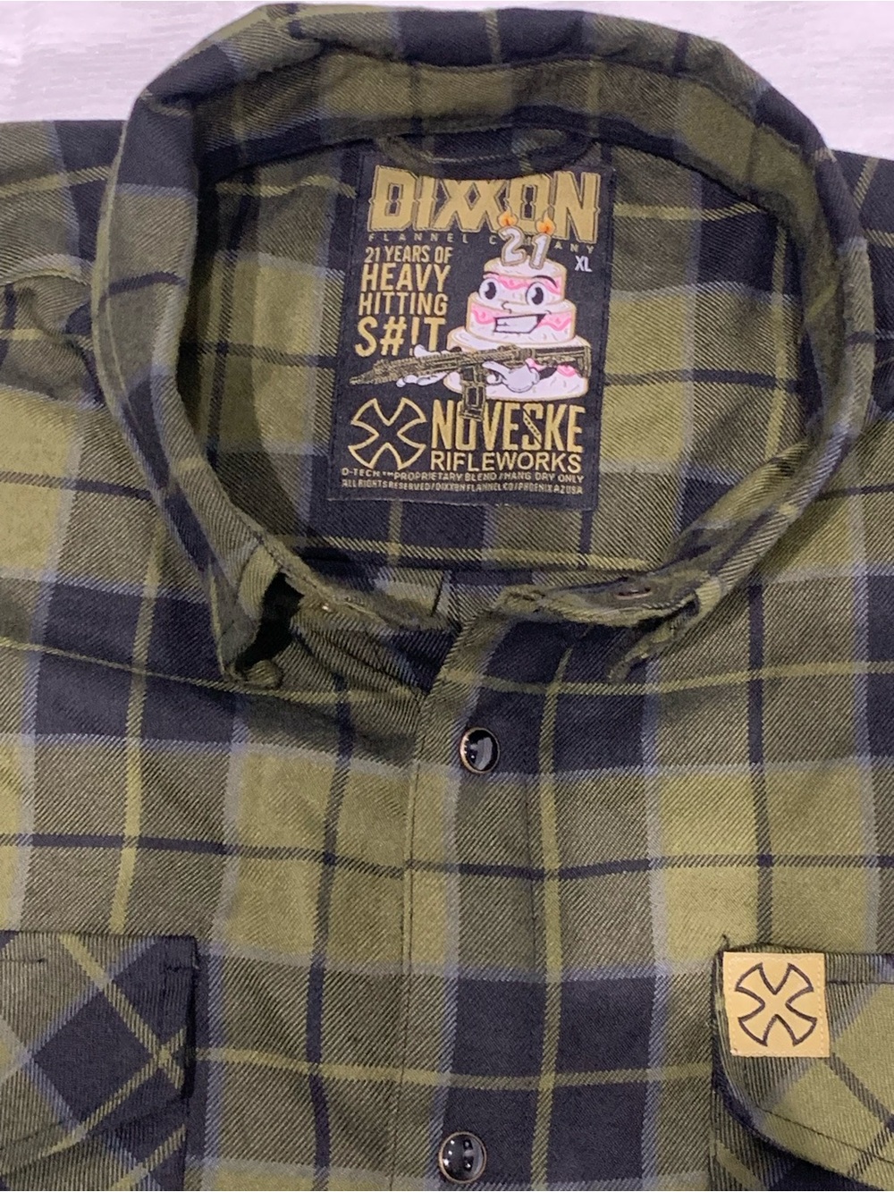 DIXXON Flannel Co. “NOVESKE RIFLEMAN” Men’s button down flannel shirt Size XL